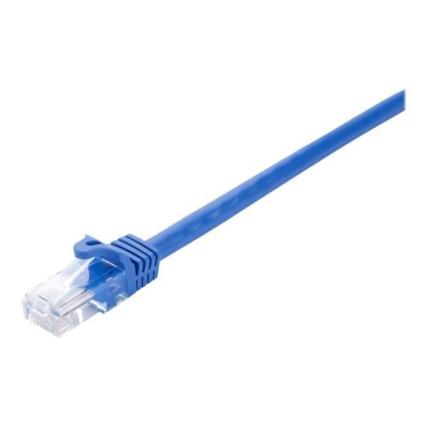 V7 nätverkskabel V7CAT6UTP-02M-BLU-1E - 2 m Kategori 6 - För modem, router, hubb, panel, väggplatta, PC