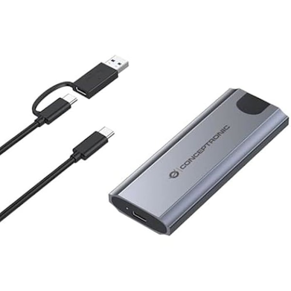 SSD-kotelo - CONCEPTRONIC - DANTE05G - M.2 NVMe - USB 3.2 Gen 2 - Helppo asennus Harmaa