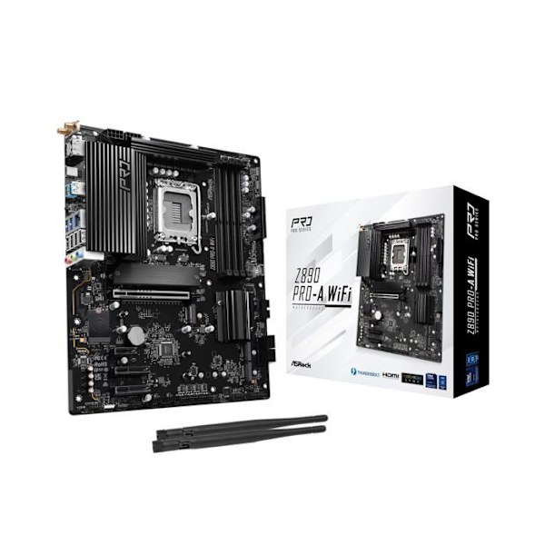 Emolevy - ASROCK - Z890 PRO-A WIFI - Piirisarja Z890 - Socket LGA1851 - DDR5