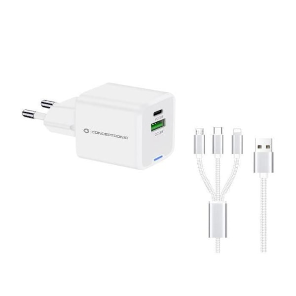 Althea16w 2-port 33w Gan Usb Valkoinen