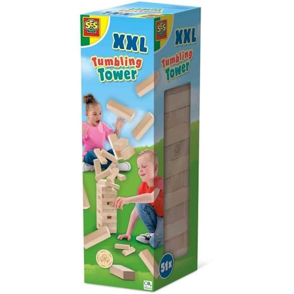 Tour Tumbling XXL - Spil med præcision - SES CREATIVE - XXL version til udendørs brug, spændende for både børn og voksne. Flerfärgad