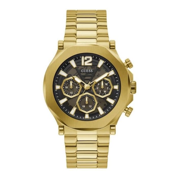 Klocka - GUESS - GW0539G2 - Stål - Guld - Multifunktion - 5 ATM Guld
