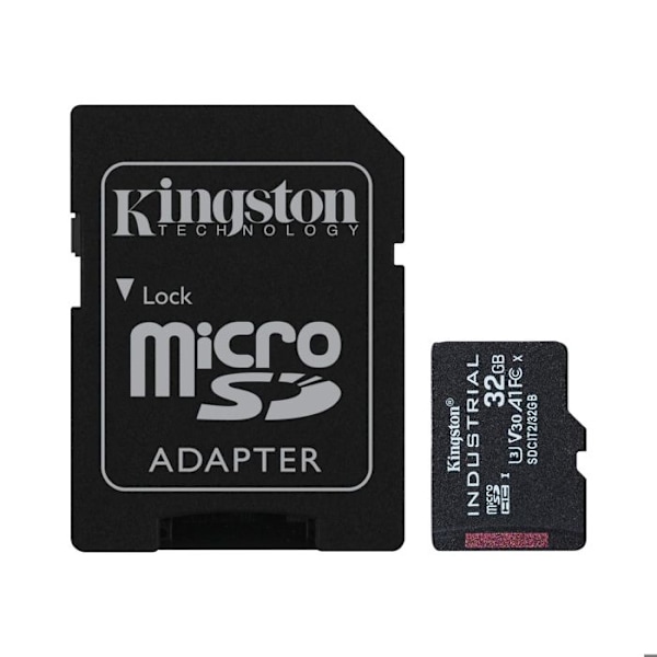 Micro SD -muistikortti Kingston SDCIT2-32GB -sovittimella