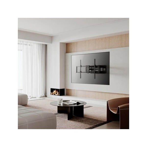 AISENS WT120TSLE-163 Professional pyörivä jalusta näytölle/televisiolle 60-120cm, musta