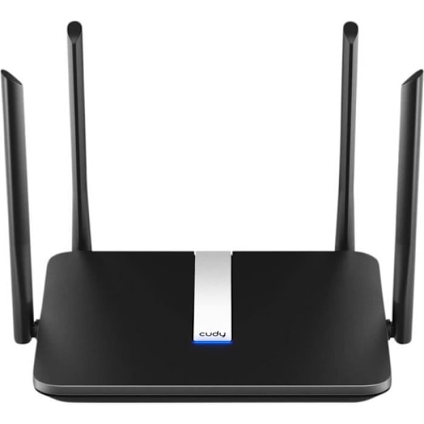 Cudy X6 AX1800 Wi-Fi-reititin - 1,5x nopeampi - Wi-Fi 6 - 2,4 GHz, 5 GHz musta