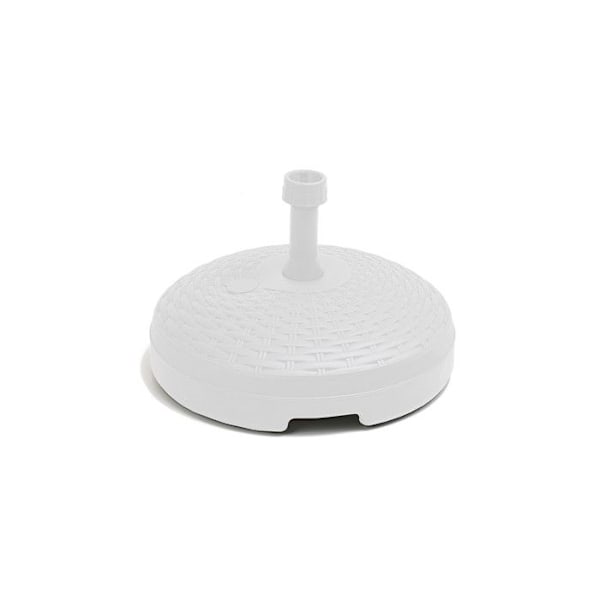 Parasol Base 20 L Farve: Hvid Ø45x15cm Ipae Progarden Vit