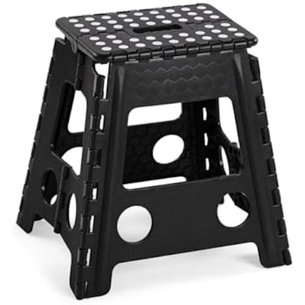Sammenfoldelig skammel - VERSA - Flerfarvet - 30,5 x 23,5 x 40,5 cm - Polypropylen - Indendørs Flerfärgad