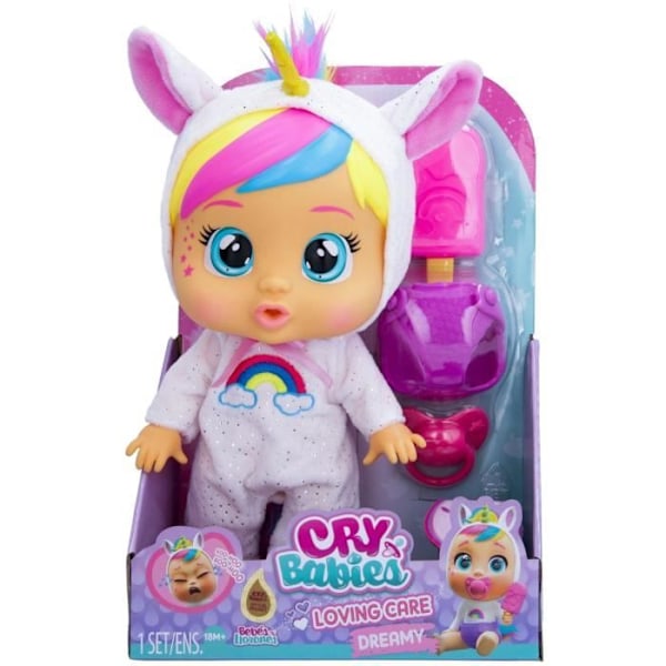 Funktionsdockor - IMC Toys - 911840 - Cry Babies - Loving Care Fantasy - Dreamy Rosa