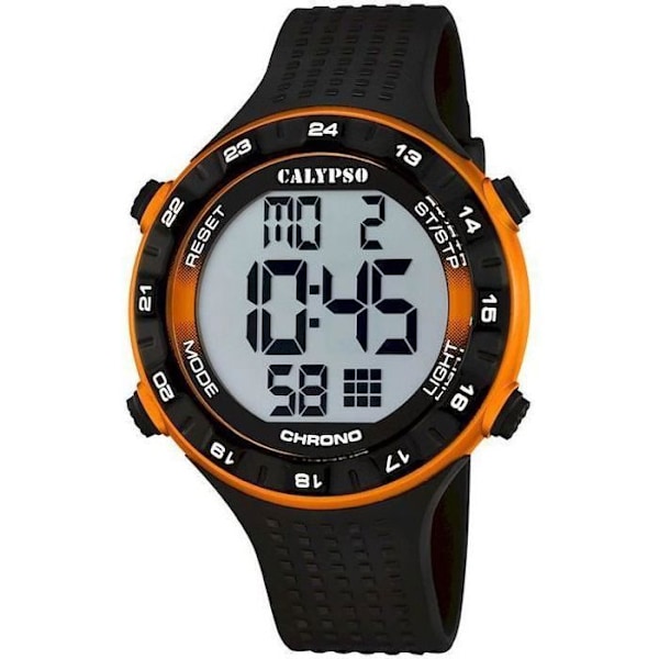 Montre Digitale - Calypso - K5663/3 - Sort Plastiksnor - Vandtæthed 10 ATM - Sporty Stil sort