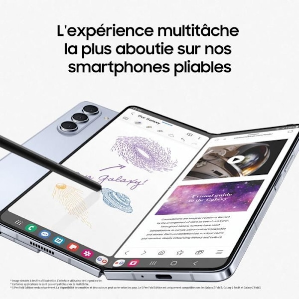 Samsung Galaxy Z Fold5 Smartphone 512 GB kräm Beige