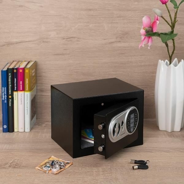 Kassakaappi - InnovaGoods - Kassakaappi - Elektroninen lukko - ABS-teräs - Moderni muotoilu Svart