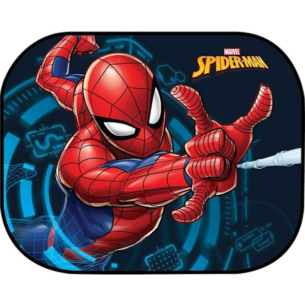 Sivuverho - Spiderman - Erittäin tumma - 44 x 35 cm - Staattinen kiinteä - Kaksikerroksinen Röd