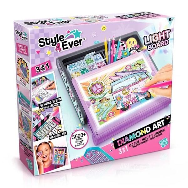 Canal Toys - Stil For Evigt - Diamant'Art Lysende Kuffert - OFG 300 Flerfärgad