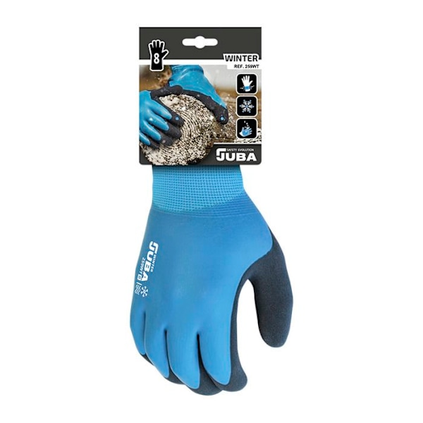 GENERISK kallarbetshandske - Polyester/Nylon/Nitril - Storlek 8 Juba Isblå