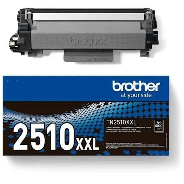 Tonersæt - BROTHER - TN2510XXL - 5000 sider i henhold til ISO19752 - Sort - Til HL-L2865DW/ MFC-L2960DW/ MFC-L2980DW