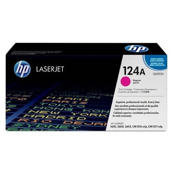 TONER HP 124A (Q6003A) magenta - aito värikasetti HP Color LaserJet 1600/2600/2605/CM1015MFP/CM1017MFP -tulostimille