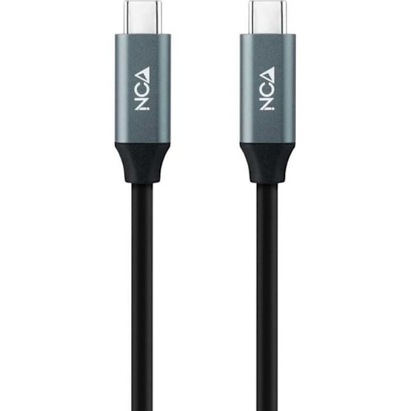 NanoCable Nanokaapelikaapeli 10.01.2101 1 m USB-C-kaapeli 7 mm lataus- ja tiedonsiirto musta johto älypuhelimille