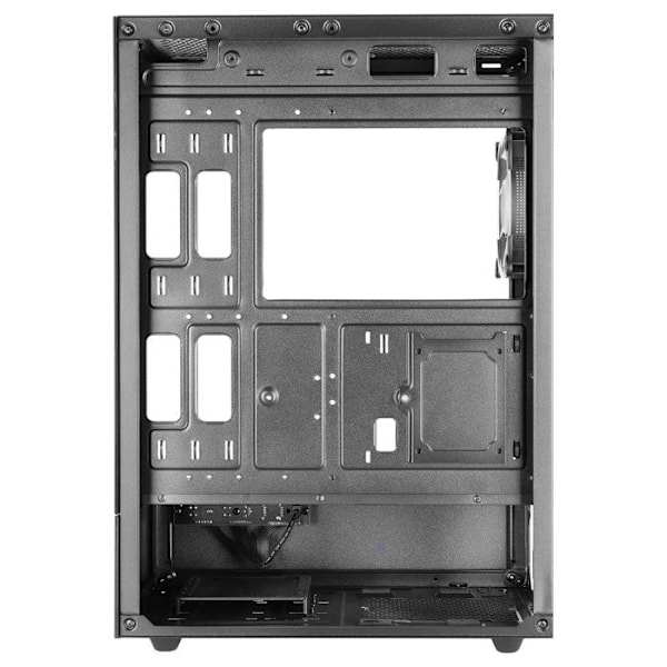 MARS GAMING MC-XO, Gamingchassi ATX, Dubbel Härdat Glas Kontinuerligt 90°, FRGB Fläkt 12cm, SIDECOOL Kylsystem,