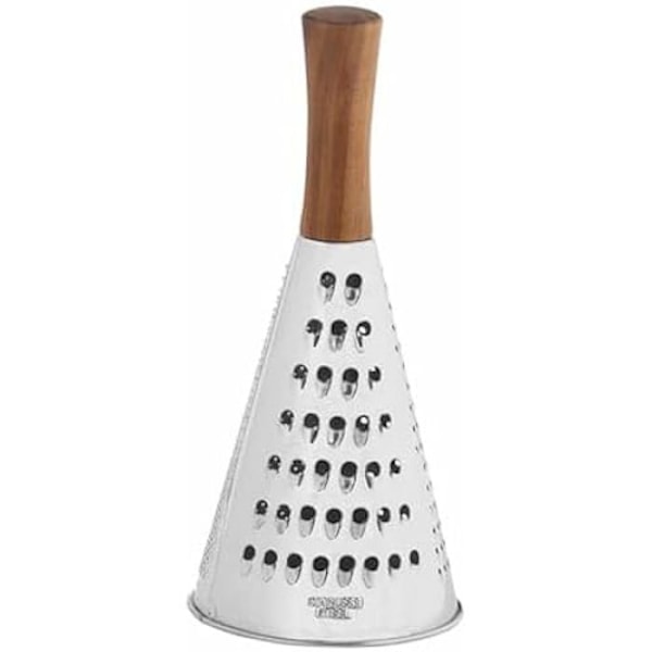 Raastin - ANDREA HOUSE - CC68027 - Ruostumaton teräs - Akaasia - Ø 10,5 cm Metalliskt silver