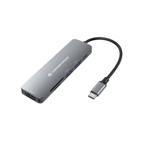 Conceptronic DONN11G USB Hub Harmaa