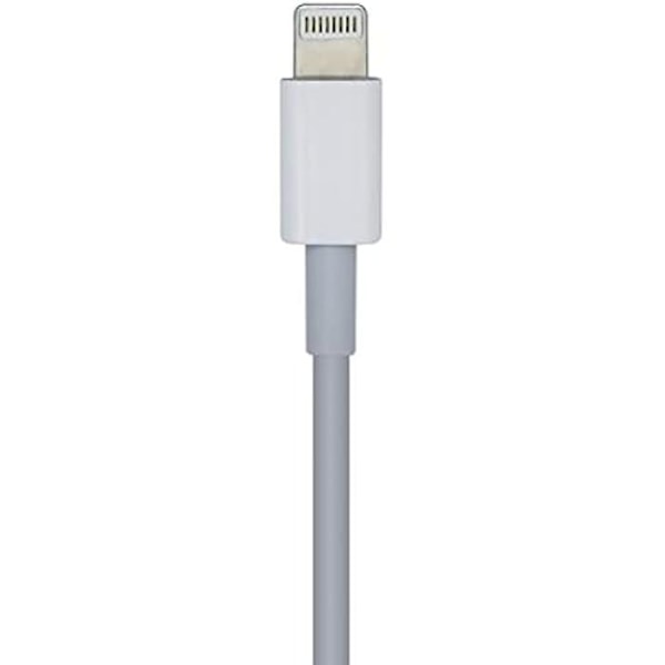 AISENS A102-0442 USB 2.0 USB-C til LIGHTNING PD 2A-kabel, LIGHTNING/M-USB-C/M, hvid, 1,0 m