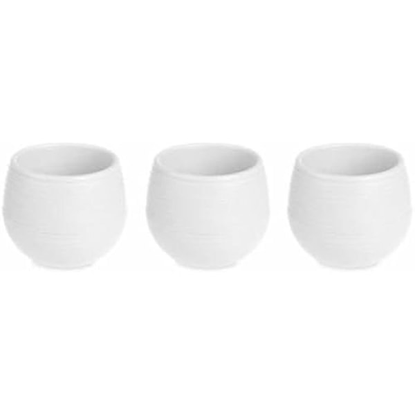 Blomkrukor - IBERGARDEN - Set om 4 - Plast - Vit - 16,5 x 16,5 x 14,5 cm Vit