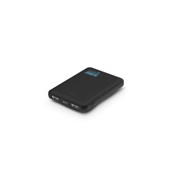 Ulkoakku - URBAN FACTORY - UPB05UF Juicee Max - 5000 mAh - Musta - Kompakti powerbank sort