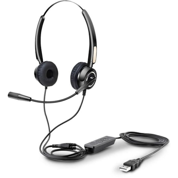 URBAN FACTORY MOVEE headsetmikrofon - On-ear - Kabelansluten - Svart