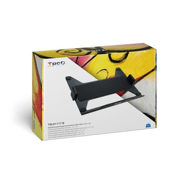 Justerbart støtte TooQ TQLH1117-B Sort