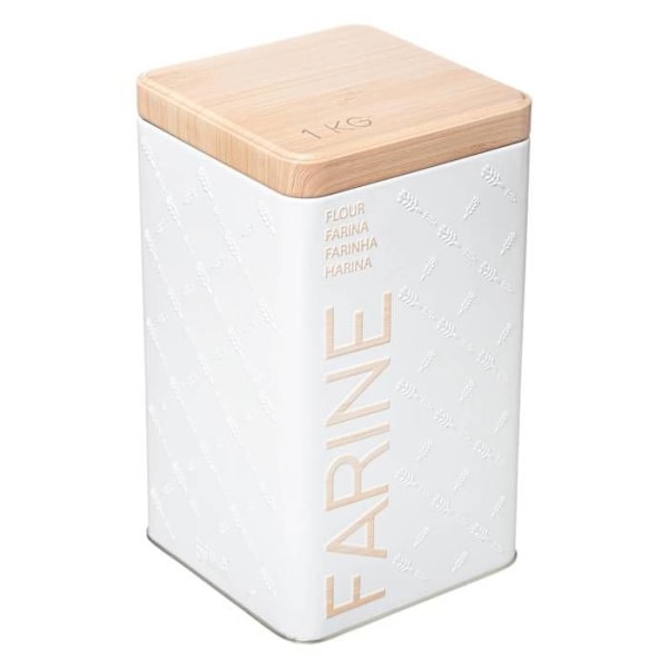 Melkasse - FEM - Scandi - Metal - 1kg - Hvid - 18,5 cm Vit
