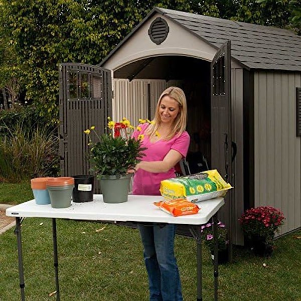 Foldebord - Levetid - 122 x 61 cm - Flerfarvet - Ideel til camping og have - Blandet Flerfärgad