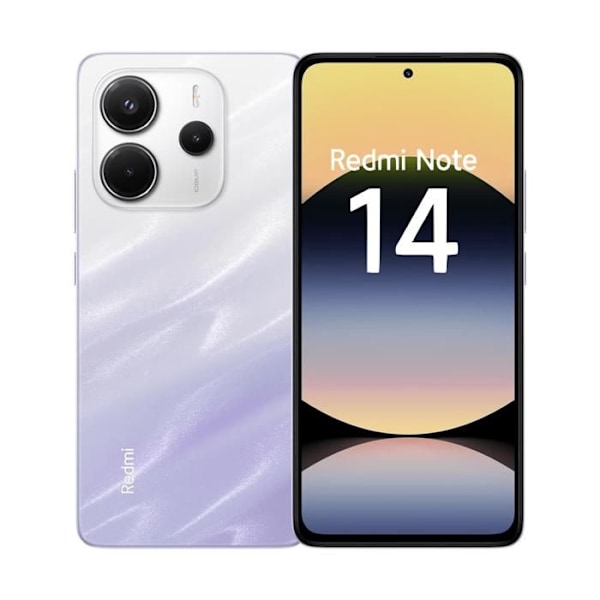 Xiaomi Redmi Note 14 4G 6 GB/128 GB Violet Brume (Mist Purple) Dobbelt SIM