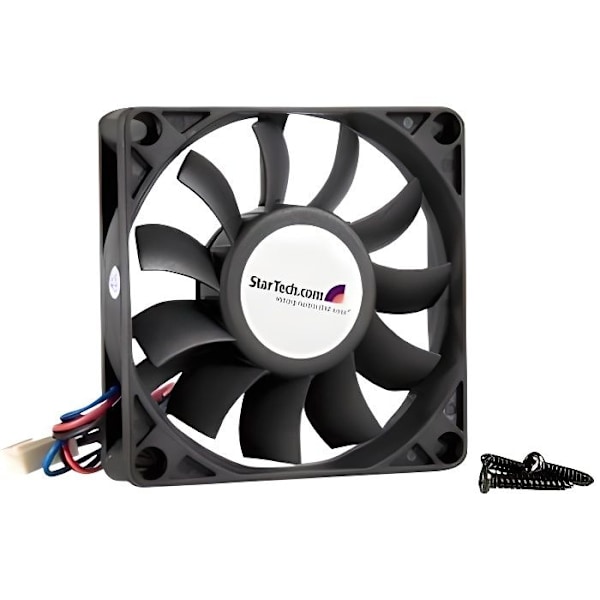 STARTECH kugleleje pc blæser - TX3 strømforsyning - 70 mm - kugleleje - plastik Sort