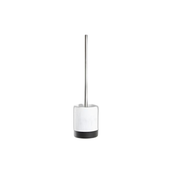 WC-børste - DKD Home Decor - Moderne - Metal, harpiks, marmor - Rustfrit stål - Hvid vit svart
