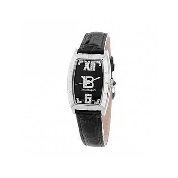 Damur - Laura Biagiotti - LB0010L-NE - Quartz - Læder - Ø 22 mm Svart