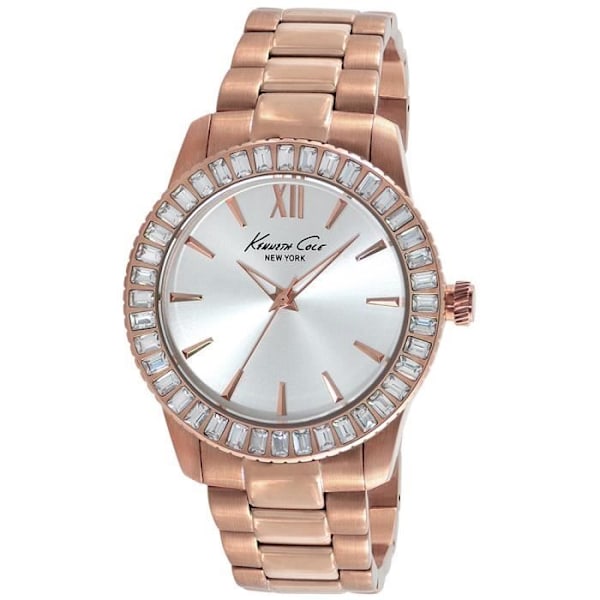 Naisten kello - KENNETH COLE - CLASSIC IKC4991 - Kulta - Hopea - Kvarts - Analogi Silvergrå