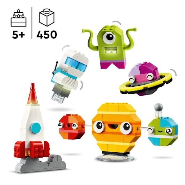 LEGO® 11037 Classic Creative Planets, Solsystemleksak, Raketskyttelbyggsats Flerfärgad