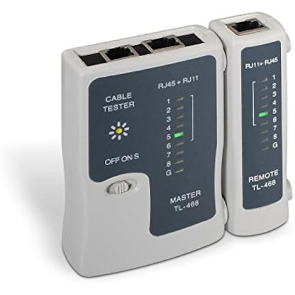 AISENS A142 – 0312 – tester til RJ11/RJ12/RJ45 kabel, grå