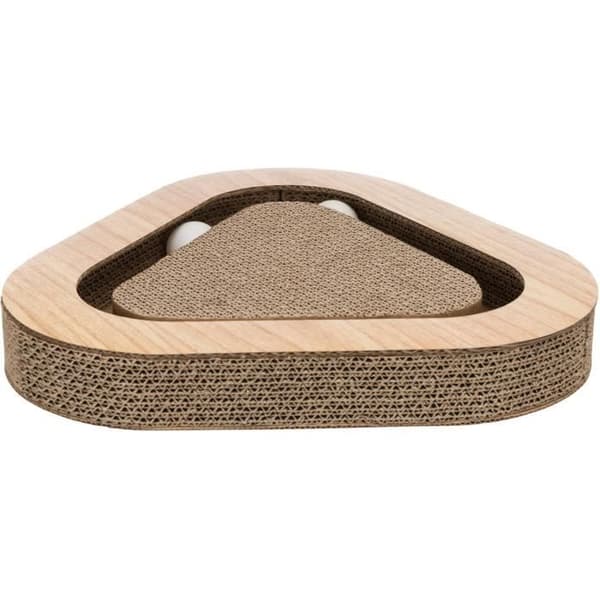 Pahvigriffauslelu palloilla - TRIXIE - 36 x 5 x 36 cm / Harmaa Brun
