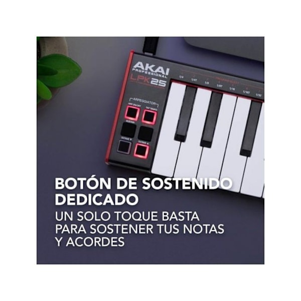 Klavier Master - Akai - LPK25 Mk2 - 25 Mini-Taster - USB - Indbygget Arpeggiator