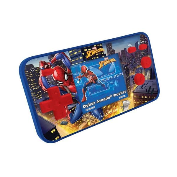 Mini Spiderman Cyber Arcade Pocket -värikonsoli BLÅ