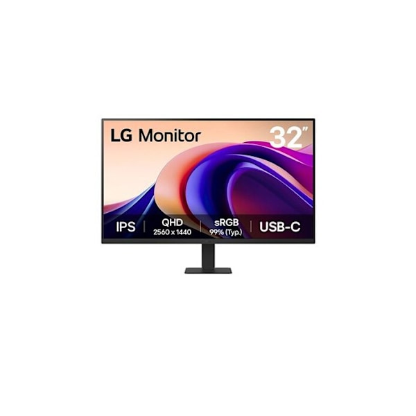 LG PC-skærm IPS QHD 32'' 16/9 Sort