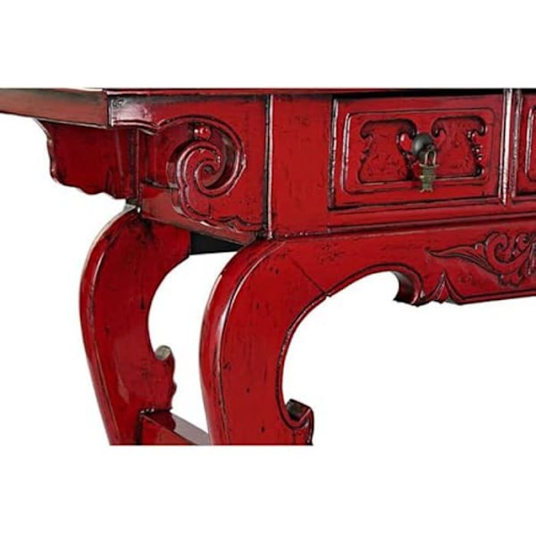 Konsol - DKD HEMINNREDNING - Flerfärgad - Metall och almträ - 135x37x89 cm - Hallmöbler Flerfärgad