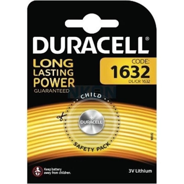 Duracell 1 CR1632 lithium 3 volt batteri