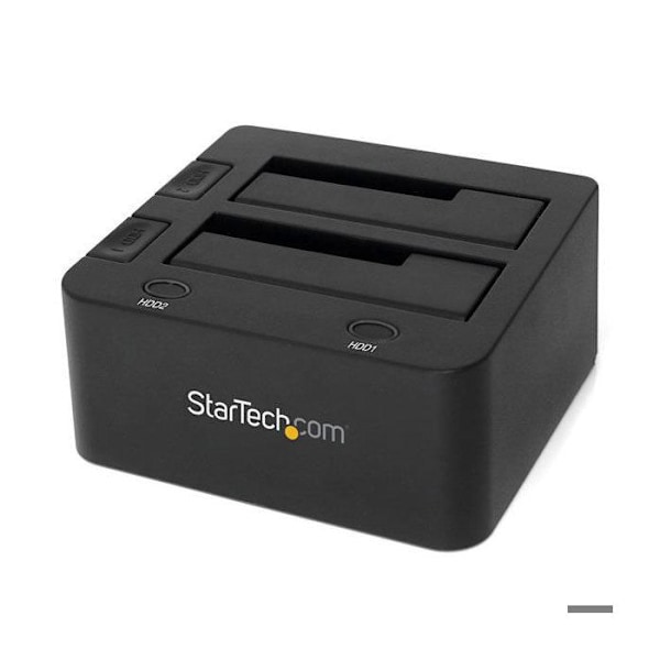 Dockingstation - STARTECH - SDOCK2U33 - USB 3.0 - 2 SATA III harddiske - Sort