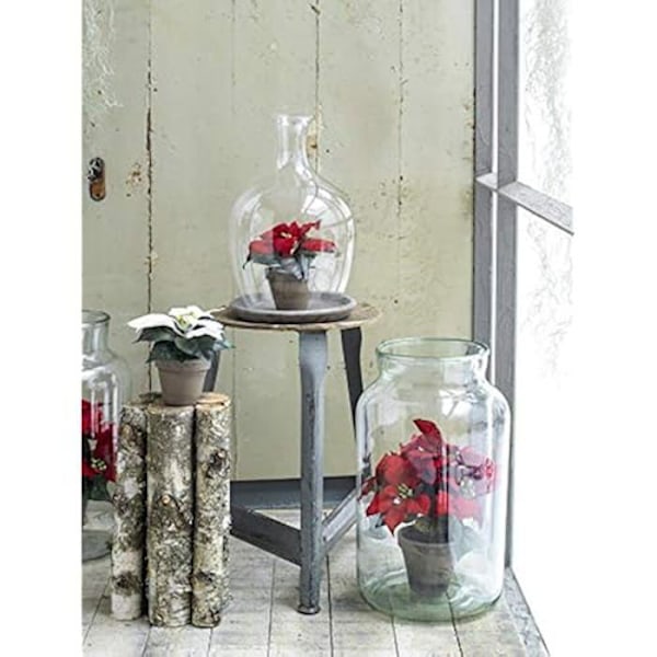 Blomkruka - MICA DECORATIONS - Röd - Ø 11,5 cm - Höjd 27 cm - Lätt att underhålla Röd