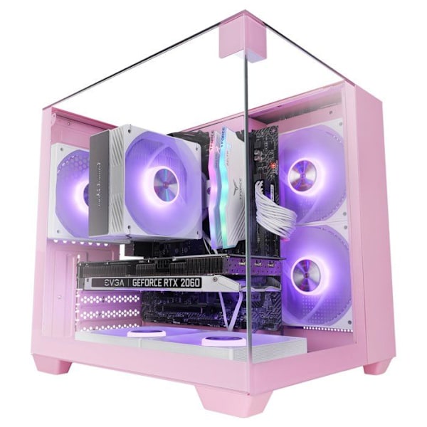 Gamingchassi - Mars Gaming - MC-VISIONM - MicroATX - Trippla Härdat Glas - Vattenkylning 240mm