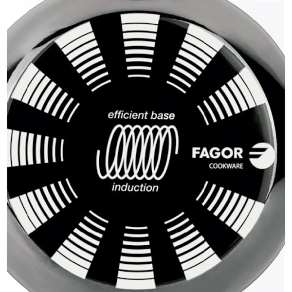 Induktionssteka 20 cm Emaljerat Stål, Ekologisk Non-Stick utan PFOA FAGOR Indutherm Svart 01083 Svart