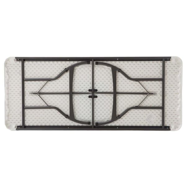 Fällbar restaurangbord - LIFETIME - 183x76 cm - Vit - Högdensitetspolyeten - Fällbar - Utomhusbruk Vit