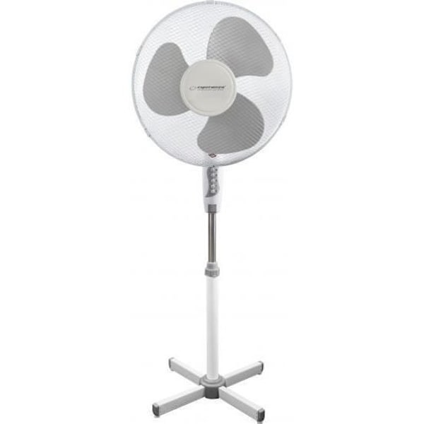 Esperanza EHF001WE Gulvventilator Hurricane Hvid/grå 20 x 40 x 130 - EHF001WE - 5901299914304